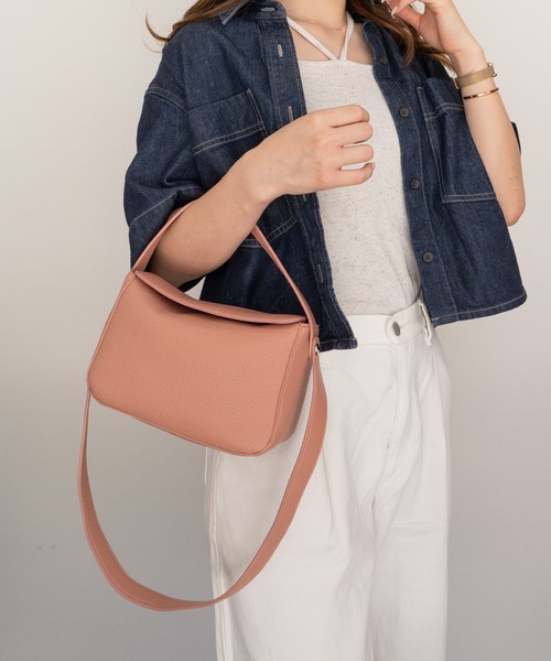 SHE HER HER HERS(シーハーハーハーズ)の「ツーハンドルミニバッグ(ハンドバッグ・レディース・アイボリー/ブラック/ピンク/キャメル・FREE)」の4枚目の写真