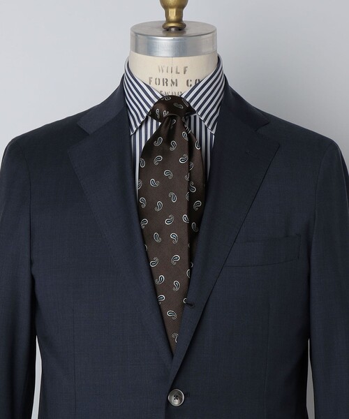 SHIPS（シップス）の「SHIPS: シルク ペイズリー コモン ネクタイ（ネクタイ・メンズ・ネイビー/ダークグレー/ブラウン・6）」の2枚目の写真