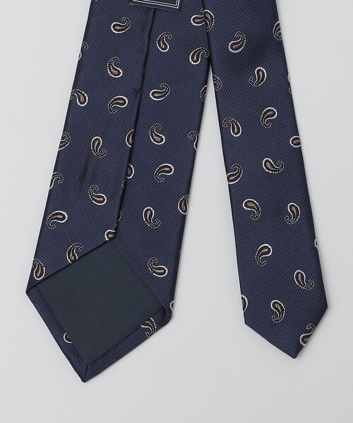 SHIPS（シップス）の「SHIPS: シルク ペイズリー コモン ネクタイ（ネクタイ・メンズ・ネイビー/ダークグレー/ブラウン・6）」の4枚目の写真