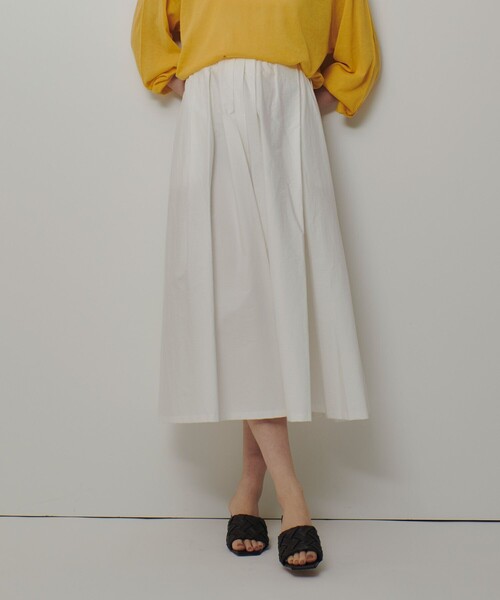 allureville（アルアバイル）の「【ATELIER Line】タイプライターイレギュラータックスカート（スカート・レディース・オフホワイト/ベージュ/ブラック・1/2）」の20枚目の写真