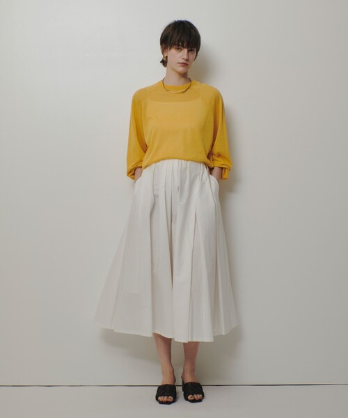 allureville（アルアバイル）の「【ATELIER Line】タイプライターイレギュラータックスカート（スカート・レディース・オフホワイト/ベージュ/ブラック・1/2）」の22枚目の写真