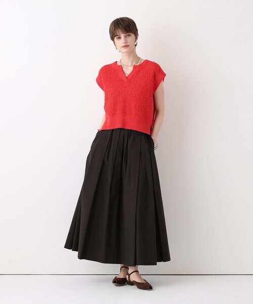 allureville（アルアバイル）の「【ATELIER Line】タイプライターイレギュラータックスカート（スカート・レディース・オフホワイト/ベージュ/ブラック・1/2）」の14枚目の写真