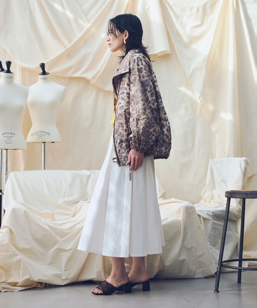 allureville（アルアバイル）の「【ATELIER Line】タイプライターイレギュラータックスカート（スカート・レディース・オフホワイト/ベージュ/ブラック・1/2）」の4枚目の写真