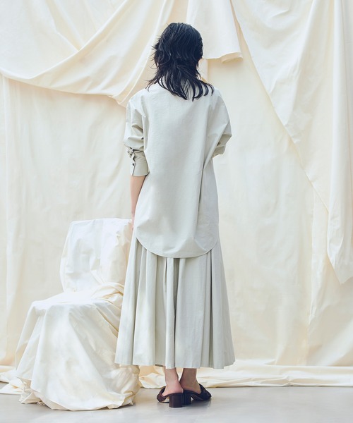 allureville（アルアバイル）の「【ATELIER Line】タイプライターイレギュラータックスカート（スカート・レディース・オフホワイト/ベージュ/ブラック・1/2）」の7枚目の写真