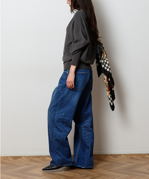 Bonum(ボナム)の「レースアップデニムパンツ(デニムパンツ・レディース・チャコールグレー/コバルトブルー/ネイビー・28/30)」の19枚目の写真