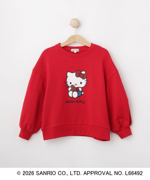 sanrio（サンリオ）の「【サンリオキャラクターズ】ハローキティ＆クロミラメプリントスウェット（スウェット・キッズ・レッド系2/グレー系その他2・15 /14/13/12/11/10）」の3枚目の写真