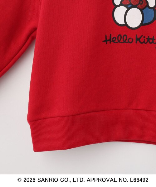 sanrio（サンリオ）の「【サンリオキャラクターズ】ハローキティ＆クロミラメプリントスウェット（スウェット・キッズ・レッド系2/グレー系その他2・15 /14/13/12/11/10）」の7枚目の写真