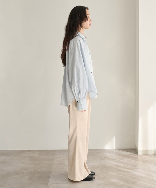 apres jour clair（アプレジュールクレア）の「【apres jour clair】ベロアフレアパンツ（その他パンツ・レディース・ブラック/アイボリー/ダークブラウン・SMALL/LARGE/MEDIUM）」の17枚目の写真