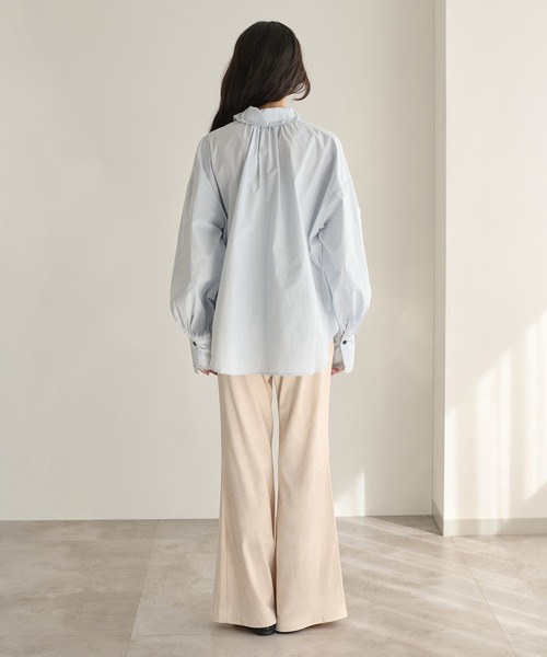 apres jour clair（アプレジュールクレア）の「【apres jour clair】ベロアフレアパンツ（その他パンツ・レディース・ブラック/アイボリー/ダークブラウン・SMALL/LARGE/MEDIUM）」の18枚目の写真