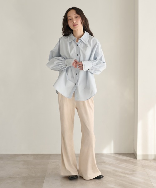 apres jour clair（アプレジュールクレア）の「【apres jour clair】ベロアフレアパンツ（その他パンツ・レディース・ブラック/アイボリー/ダークブラウン・SMALL/LARGE/MEDIUM）」の20枚目の写真