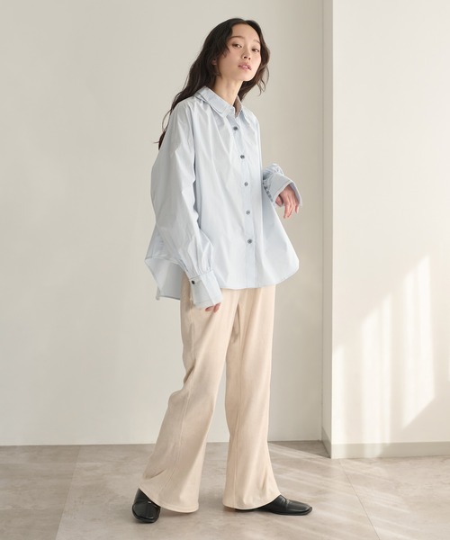 apres jour clair（アプレジュールクレア）の「【apres jour clair】ベロアフレアパンツ（その他パンツ・レディース・ブラック/アイボリー/ダークブラウン・SMALL/LARGE/MEDIUM）」の21枚目の写真