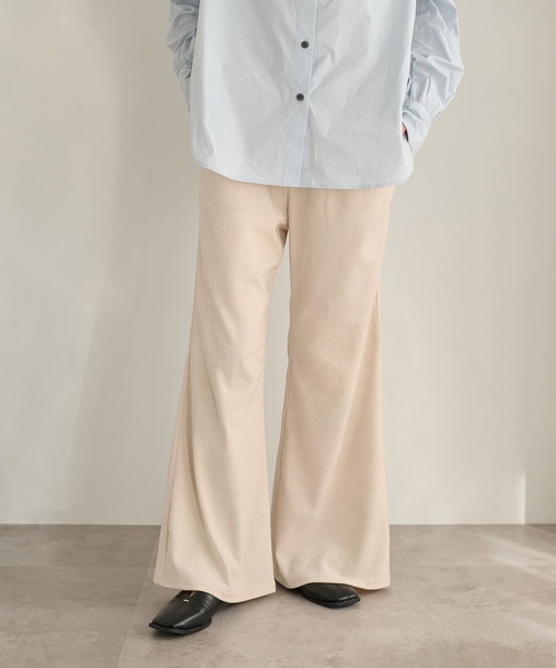 apres jour clair（アプレジュールクレア）の「【apres jour clair】ベロアフレアパンツ（その他パンツ・レディース・ブラック/アイボリー/ダークブラウン・SMALL/LARGE/MEDIUM）」の12枚目の写真