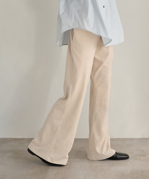 apres jour clair（アプレジュールクレア）の「【apres jour clair】ベロアフレアパンツ（その他パンツ・レディース・ブラック/アイボリー/ダークブラウン・SMALL/LARGE/MEDIUM）」の13枚目の写真