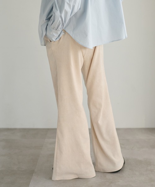 apres jour clair（アプレジュールクレア）の「【apres jour clair】ベロアフレアパンツ（その他パンツ・レディース・ブラック/アイボリー/ダークブラウン・SMALL/LARGE/MEDIUM）」の14枚目の写真