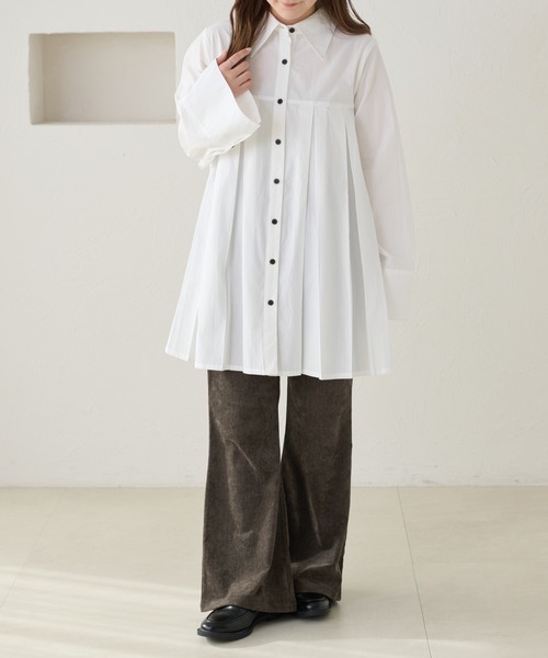 apres jour clair（アプレジュールクレア）の「【apres jour clair】ベロアフレアパンツ（その他パンツ・レディース・ブラック/アイボリー/ダークブラウン・SMALL/LARGE/MEDIUM）」の8枚目の写真