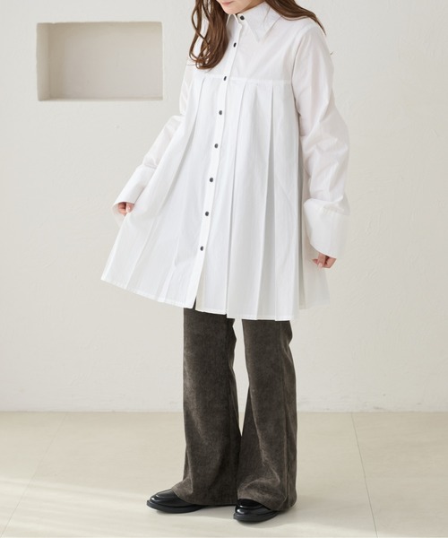 apres jour clair（アプレジュールクレア）の「【apres jour clair】ベロアフレアパンツ（その他パンツ・レディース・ブラック/アイボリー/ダークブラウン・SMALL/LARGE/MEDIUM）」の10枚目の写真