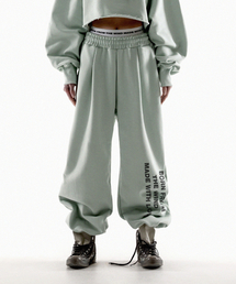 FANSHOW（ファンショー）の「MWL ストリング ワンタックパンツ - セージ（スウェットパンツ）」