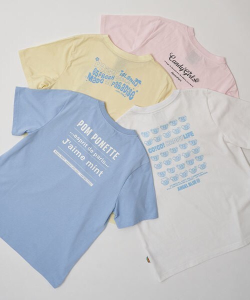ナルミヤキャラクターズ(ナルミヤキャラクターズ)の「ミントくんキラキラストーンTシャツ(Tシャツ/カットソー・レディース・サックスブルー・F)」の8枚目の写真