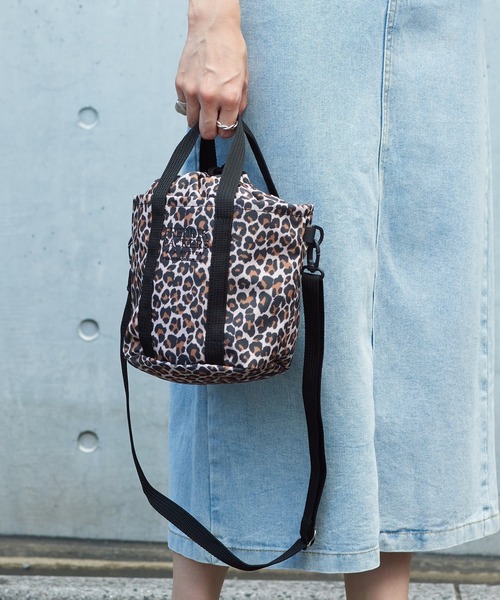 FREDRIK PACKERS（フレドリックパッカーズ）の「【FREDRIK PACKERS】1000D DRAWSTRING TOTE MINI（トートバッグ・レディース・レオパード/ブラック・FREE）」の12枚目の写真