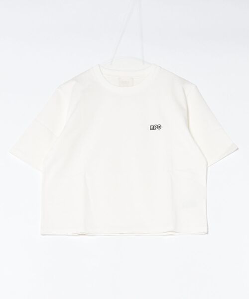 A.P.C.（アーペーセー）の「T-SHIRT 406PATCH F/Tシャツ（Tシャツ/カットソー・レディース・ブラック/ホワイト/ブルー系その他・S/M/L）」の2枚目の写真