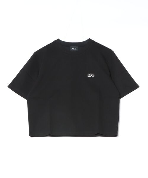 A.P.C.（アーペーセー）の「T-SHIRT 406PATCH F/Tシャツ（Tシャツ/カットソー・レディース・ブラック/ホワイト/ブルー系その他・S/M/L）」の3枚目の写真