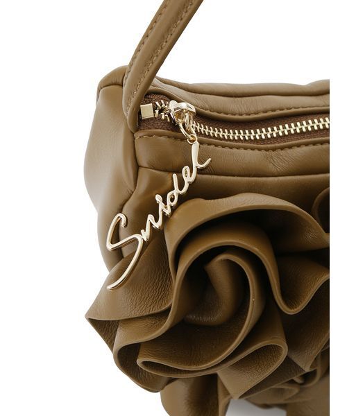 SNIDEL（スナイデル）の「フラワーバッグ（ハンドバッグ・レディース・シルバー/アイボリー/ブラウン・F）」の17枚目の写真