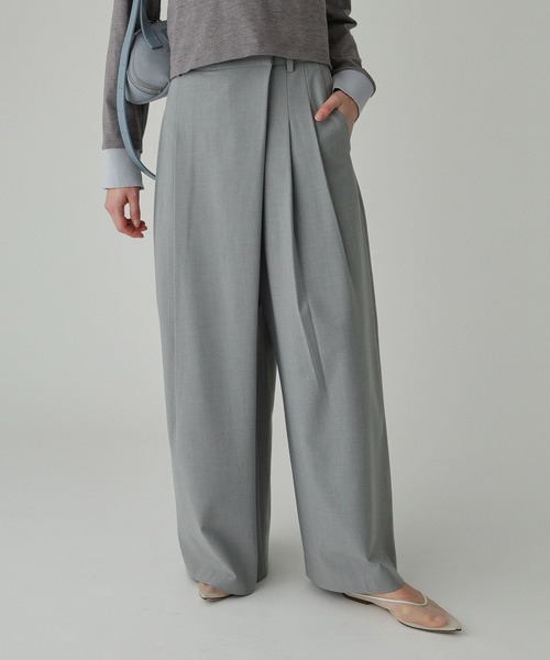 BABYLONE（バビロン）の「デザインタックパンツ（その他パンツ・レディース・グレー/ベージュ・38inch/36inch）」の2枚目の写真
