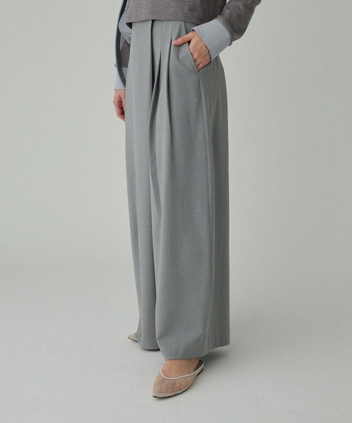 BABYLONE（バビロン）の「デザインタックパンツ（その他パンツ・レディース・グレー/ベージュ・38inch/36inch）」の5枚目の写真