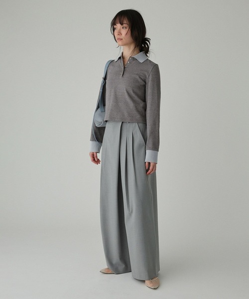 BABYLONE（バビロン）の「デザインタックパンツ（その他パンツ・レディース・グレー/ベージュ・38inch/36inch）」の8枚目の写真