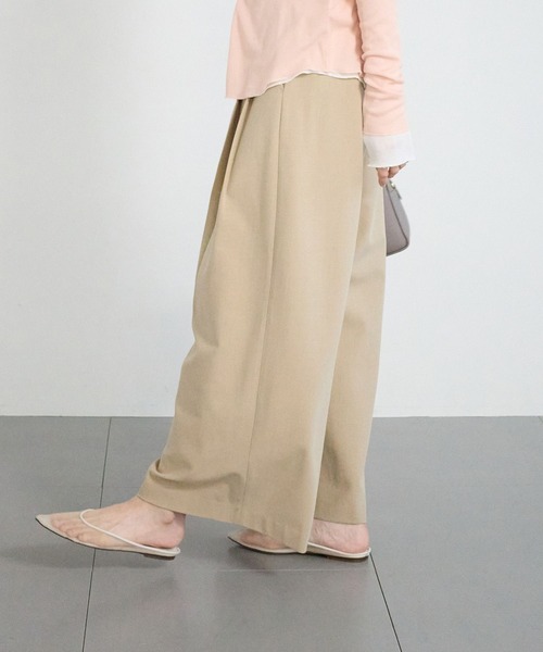 BABYLONE（バビロン）の「デザインタックパンツ（その他パンツ・レディース・グレー/ベージュ・38inch/36inch）」の13枚目の写真