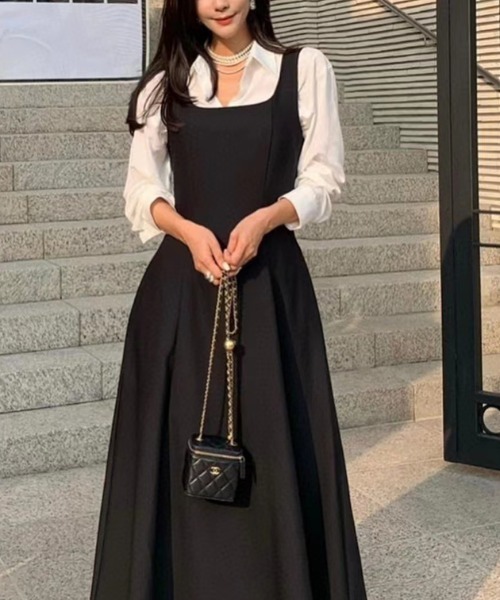 Aラインジャンパースカート（ジャンパースカート）｜emi+（エミプラス