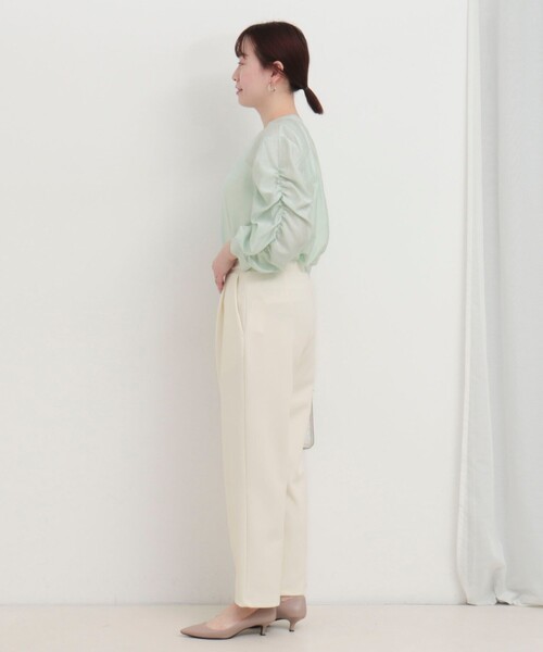 MICO COULIER（ミコクリエ）の「《セットアップ対応》サンディカットジョーゼットパンツ（その他パンツ・レディース・ネイビー/オフホワイト・36/38）」の7枚目の写真