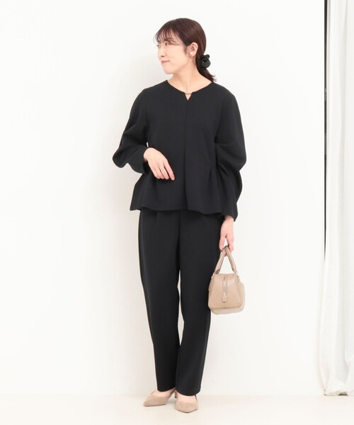 MICO COULIER（ミコクリエ）の「《セットアップ対応》サンディカットジョーゼットパンツ（その他パンツ・レディース・ネイビー/オフホワイト・36/38）」の11枚目の写真