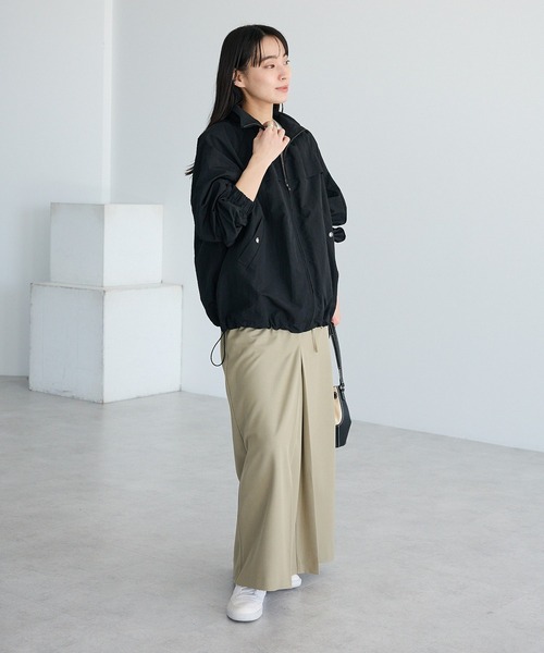 CRAFT STANDARD BOUTIQUE（クラフトスタンダードブティック）の「花粉防止／ギャザーヘムブルゾン◆（ブルゾン・レディース・ライトベージュ/ブラック・FREE）」の18枚目の写真