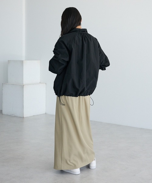 CRAFT STANDARD BOUTIQUE（クラフトスタンダードブティック）の「花粉防止／ギャザーヘムブルゾン◆（ブルゾン・レディース・ライトベージュ/ブラック・FREE）」の20枚目の写真