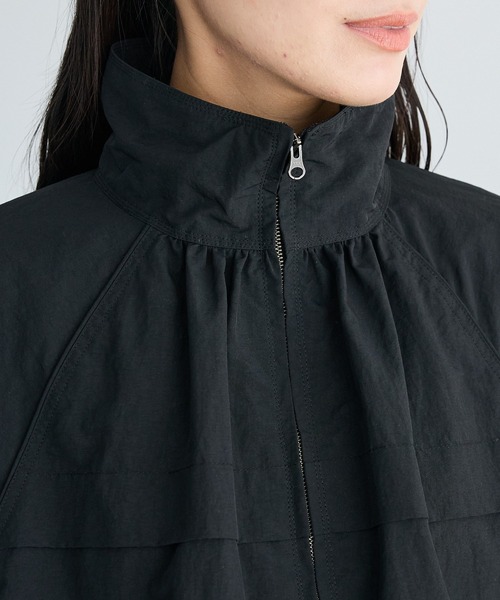 CRAFT STANDARD BOUTIQUE（クラフトスタンダードブティック）の「花粉防止／ギャザーヘムブルゾン◆（ブルゾン・レディース・ライトベージュ/ブラック・FREE）」の22枚目の写真