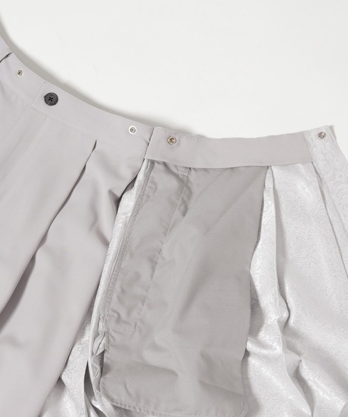 HARE（ハレ）の「●【SET UP対応】プリーツレイヤードパンツ(HARE)（その他パンツ・メンズ・ライトグレー/ブラック・SMALL/MEDIUM）」の16枚目の写真