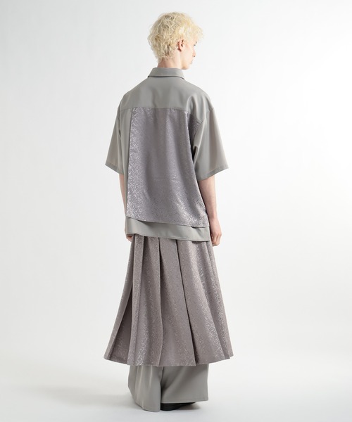 HARE(ハレ)の「【SET UP対応】プリーツレイヤードパンツ(HARE)(その他パンツ・メンズ・ライトグレー/ブラック/グリーン/オレンジ/ブラック系その他/グレー/ネイビー・SMALL/MEDIUM/FREE/LARGE)」の16枚目の写真