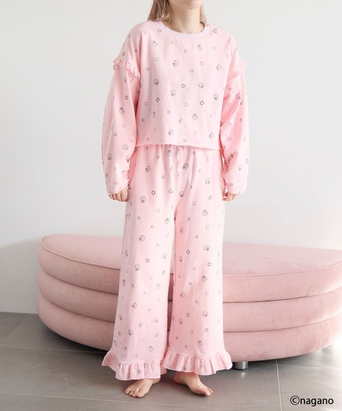 LOWRYS FARM（ローリーズファーム）の「ちいかわミニウラケＳＥＴＵＰ　639825（ルームウェア/パジャマ・レディース・ピンク系その他/アイボリー/ライトブルー・FREE）」の7枚目の写真