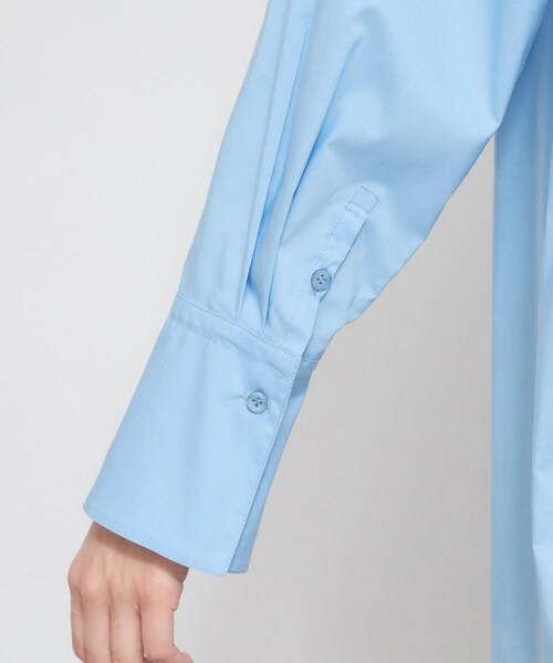 THE SHOP TK （ザ ショップ ティーケー ）の「【通勤・セレモニー】タックボウタイブラウス（シャツ/ブラウス・レディース・オフホワイト/ライトブルー・13/12）」の18枚目の写真