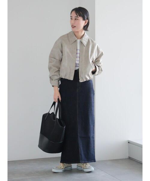 Te chichi（テチチ）の「デニムトラペーズスカート（スカート・レディース・サックスブルー/ネイビー・S/M）」の7枚目の写真