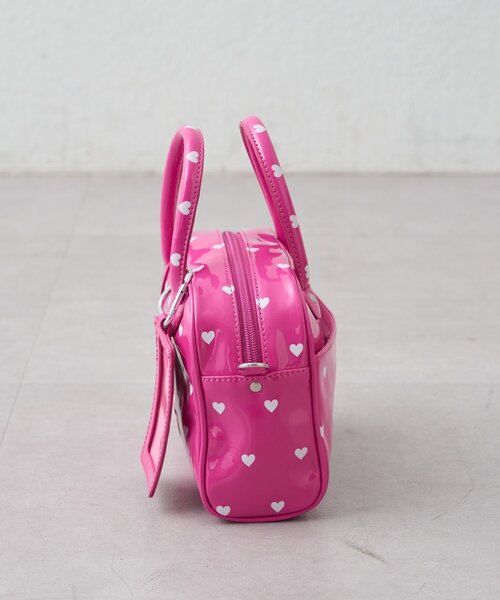 HELLO.SANFRANCISCO（ハローサンフランシスコ）の「【HELLO.SANFRANCISCO/ハローサンフランシスコ】ハートプリントエナメルミニボストンBAG（ボストンバッグ・レディース・イエロー/ピンク/ホワイト・ONE SIZE）」の18枚目の写真