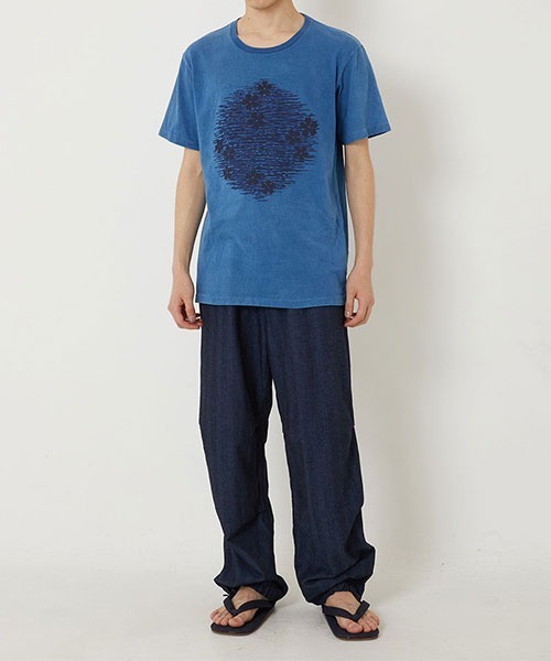 BLUE BLUE JAPAN（ブルーブルージャパン）の「ソラサクラ インディゴショートスリーブT（Tシャツ/カットソー・メンズ・インディゴブルー・S/XL/L）」の7枚目の写真