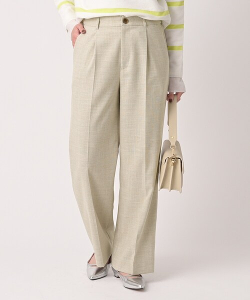 UNTITLED(アンタイトル)の「シャンブレーワイドパンツ(その他パンツ・レディース・ライトブルー/ライトベージュ・50/48/46/44/42/04/03/02/01/00)」の5枚目の写真