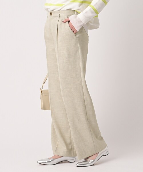 UNTITLED(アンタイトル)の「シャンブレーワイドパンツ(その他パンツ・レディース・ライトブルー/ライトベージュ・50/48/46/44/42/04/03/02/01/00)」の6枚目の写真