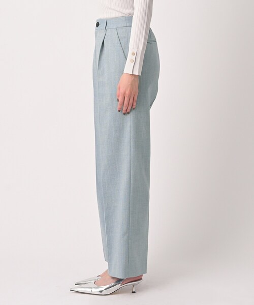 UNTITLED(アンタイトル)の「シャンブレーワイドパンツ(その他パンツ・レディース・ライトブルー/ライトベージュ・50/48/46/44/42/04/03/02/01/00)」の14枚目の写真