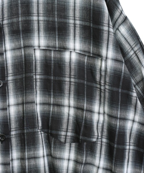 ANAP(アナップ)の「Wポケットオンブレチェックオーバーサイズシャツ(シャツ/ブラウス・レディース・ホワイト/ブラック・F)」の18枚目の写真