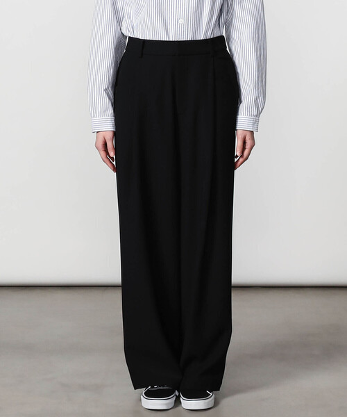 GYMPHLEX（ジムフレックス）の「Gymphlex | タック ワイドイージーパンツ WOMEN（その他パンツ・レディース・ブラック/ベージュ/ライトグリーン・12/14）」の7枚目の写真