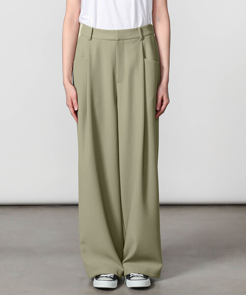 GYMPHLEX（ジムフレックス）の「Gymphlex | タック ワイドイージーパンツ WOMEN（その他パンツ・レディース・ブラック/ベージュ/ライトグリーン・12/14）」の11枚目の写真