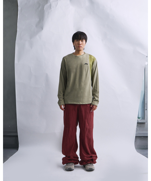 TANSANMAGNESIUM（タンサン マグネシウム）の「切り替えロングスリーブ（カーキ）（Tシャツ/カットソー・レディース・その他・MEDIUM/SMALL）」の8枚目の写真